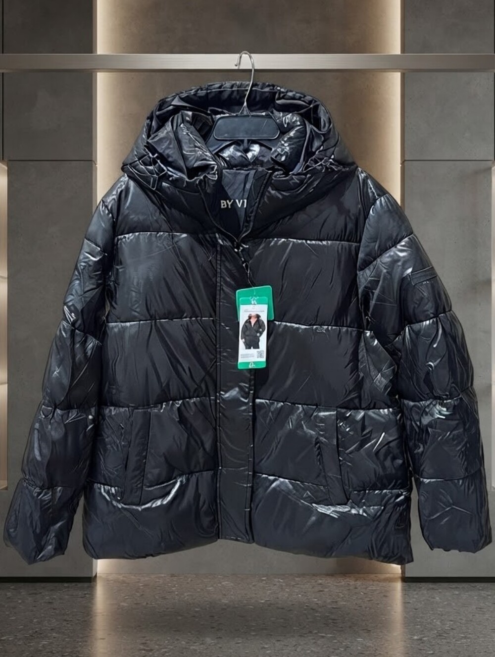 Two By Vince Ladies Puffer Jacket Black